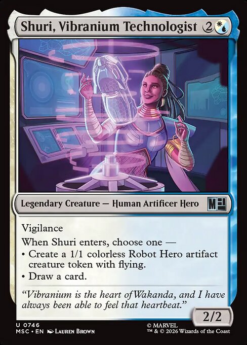 MTG Shuri, Vibranium Technologist MSC 746 Regular Nonfoil