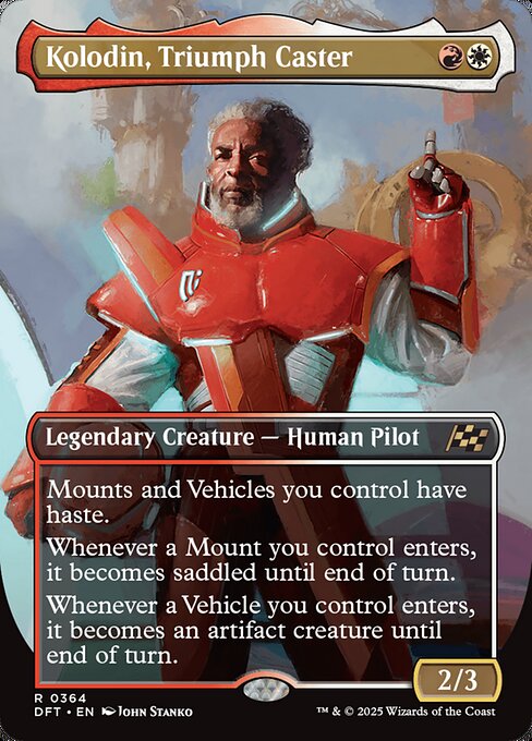 MTG Kolodin, Triumph Caster DFT 364 Borderless Legendary Nonfoil