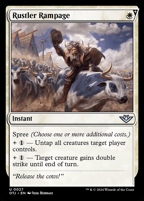 MTG Rustler Rampage OTJ 027 Regular Foil