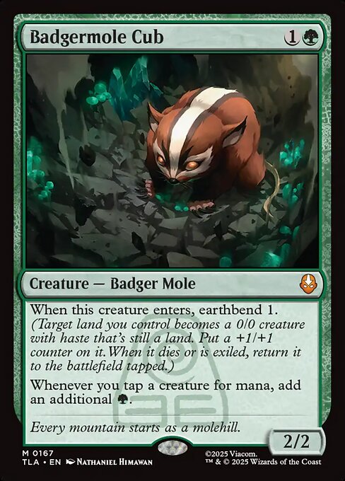 MTG Badgermole Cub TLA 167 Regular Nonfoil