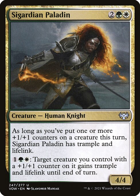 MTG Sigardian Paladin VOW 247 Standard Nonfoil front