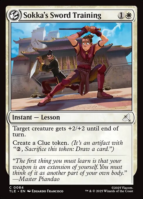 MTG Sokka's Sword Training [TLE 084] Foil
