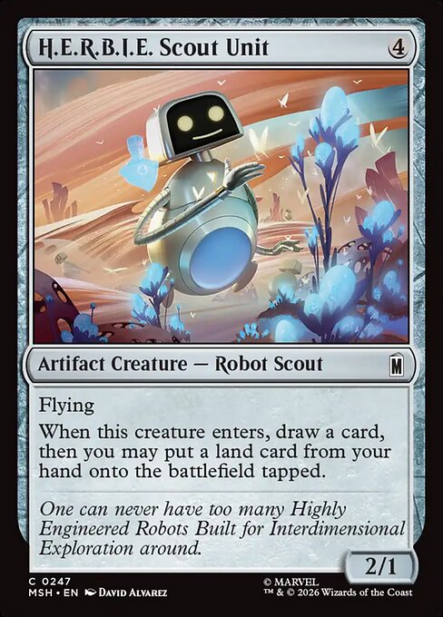 MTG H.E.R.B.I.E. Scout Unit MSH 247 Regular Nonfoil