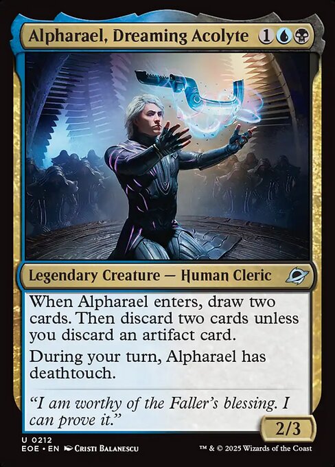 MTG Alpharael, Dreaming Acolyte EOE 212 Regular Nonfoil