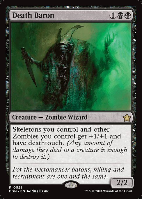 MTG Death Baron FDN 521 Beginner Box Nonfoil