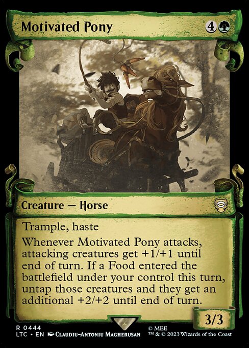 MTG Motivated Pony LTC 444 Alternate Art Nonfoil
