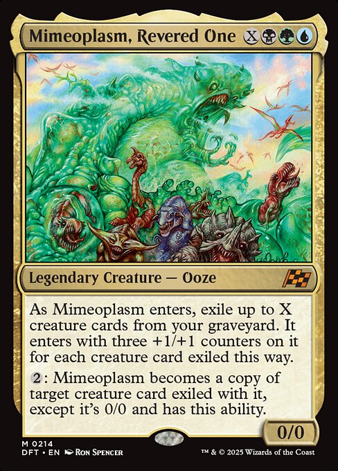 MTG Mimeoplasm, Revered One DFT 214 Regular Foil