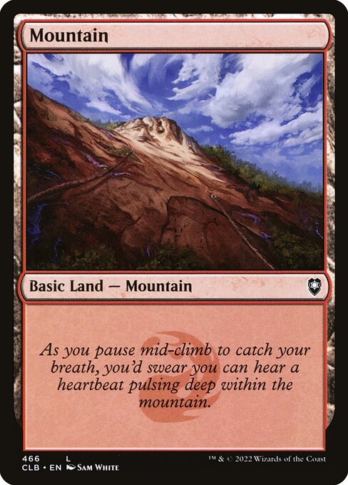 MTG Mountain CLB 466 Regular Foil