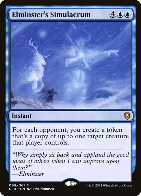 MTG Elminster's Simulacrum CLB 068 Regular Foil