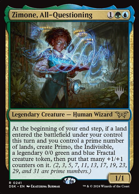 MTG Zimone, All-Questioning PDSK 241p Promo Pack Nonfoil