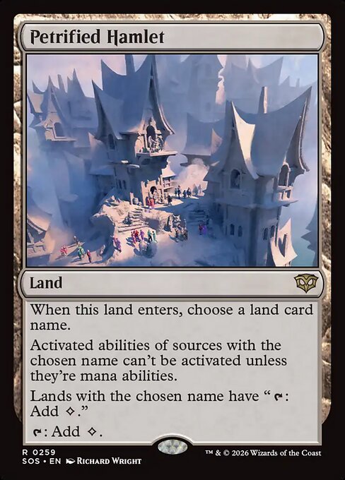 MTG Petrified Hamlet SOS 259 Regular Nonfoil
