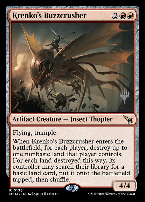 MTG Krenko's Buzzcrusher PMKM 136p Promo Pack Foil