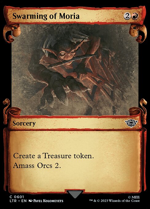 MTG Swarming of Moria LTR 601 Showcase Scrolls of Middle-earth Silver Foil