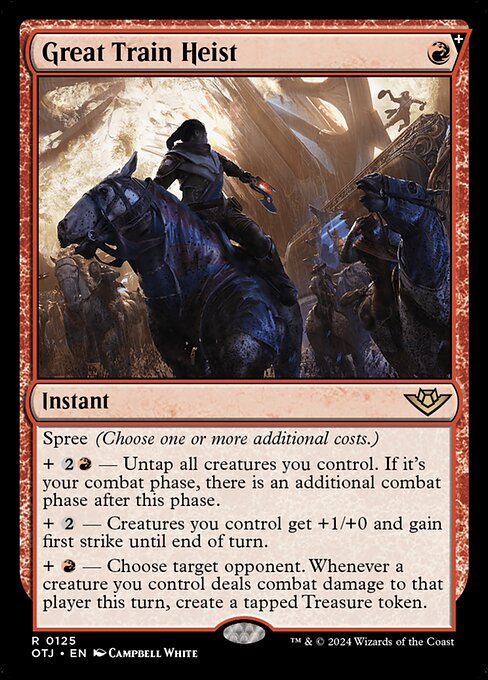 MTG Great Train Heist OTJ 125 Regular Nonfoil