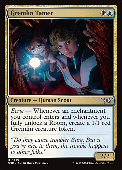MTG Gremlin Tamer DSK 215 Regular Nonfoil