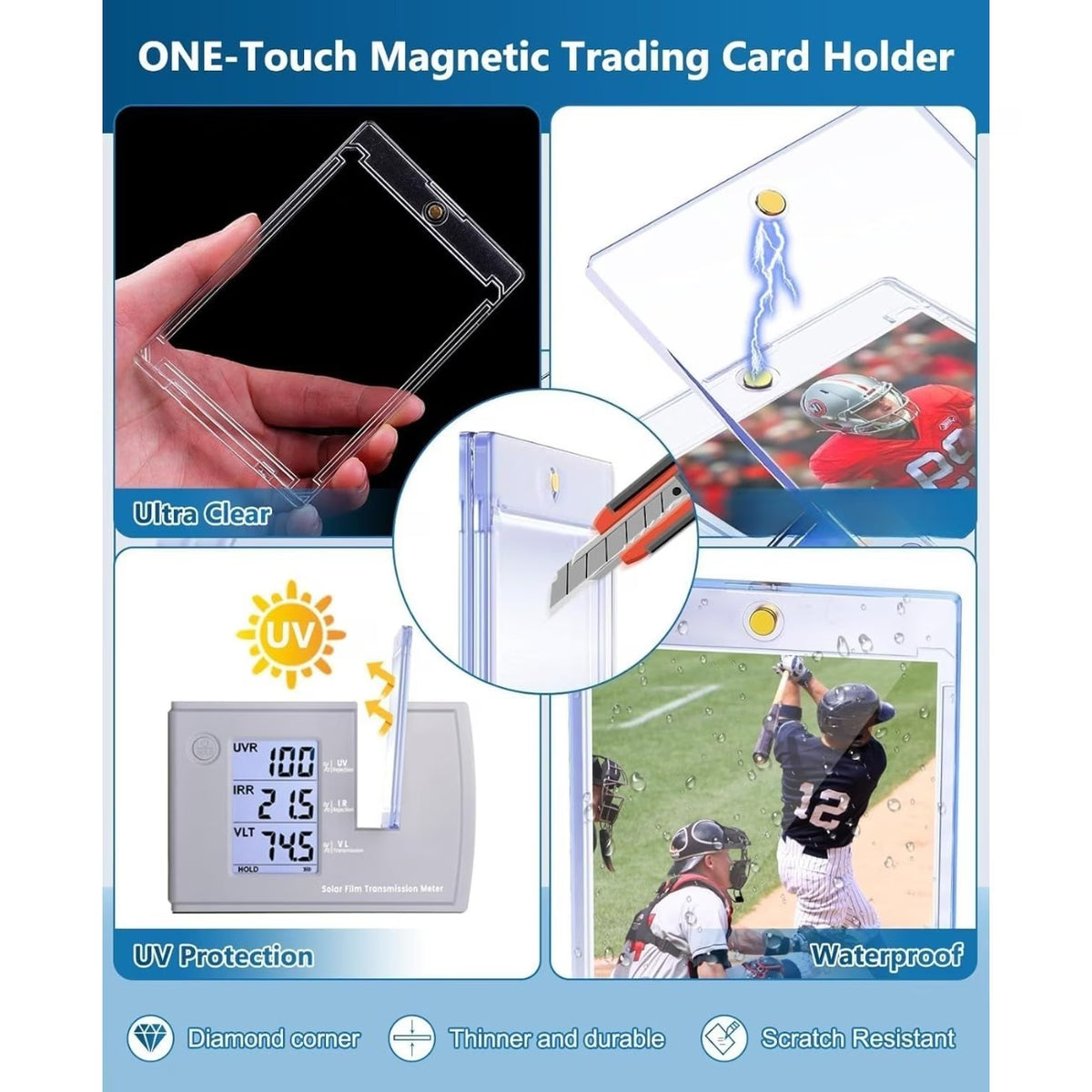 35PT Magnetic Card Holder for trading cards