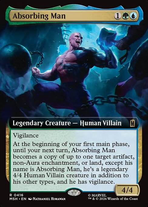 MTG Absorbing Man MSH 416 Extended Art Nonfoil