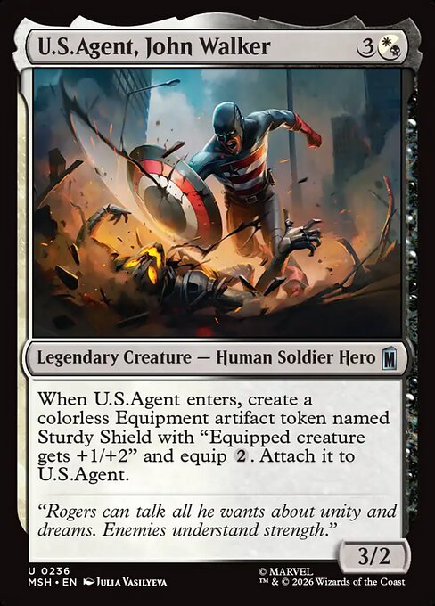 MTG U.S.Agent, John Walker MSH 236 Regular Foil