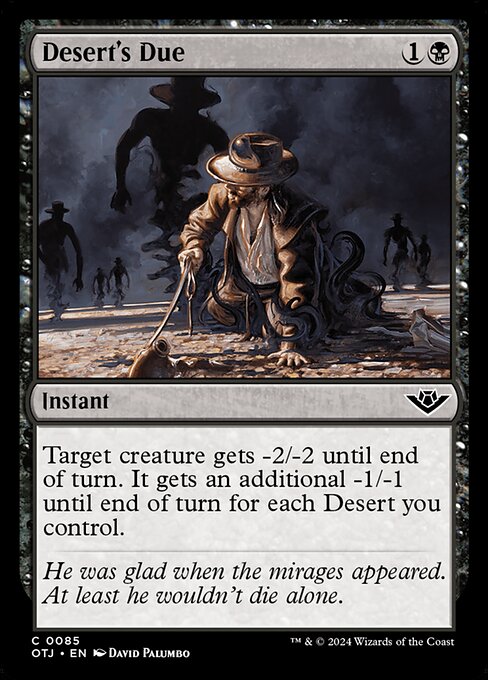 MTG Desert's Due OTJ 085 Regular Foil