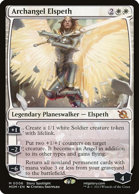MTG Archangel Elspeth MOM 006 Regular Foil