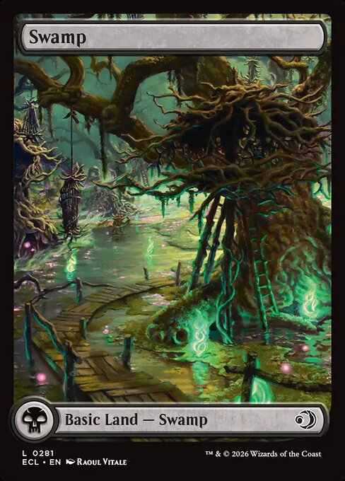 MTG Swamp ECL 281 Full Art Land Nonfoil