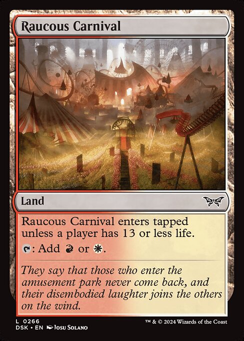 MTG Raucous Carnival DSK 266 Regular Nonfoil