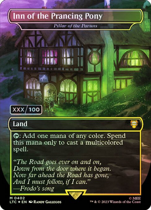 MTG Pillar of the Paruns LTC 402z Showcase Ring Foil