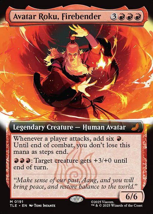 MTG Avatar Roku, Firebender [TLE 191] Foil