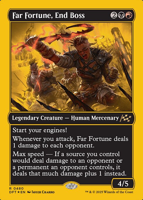 MTG Far Fortune, End Boss DFT 480 Regular First-Place Foil