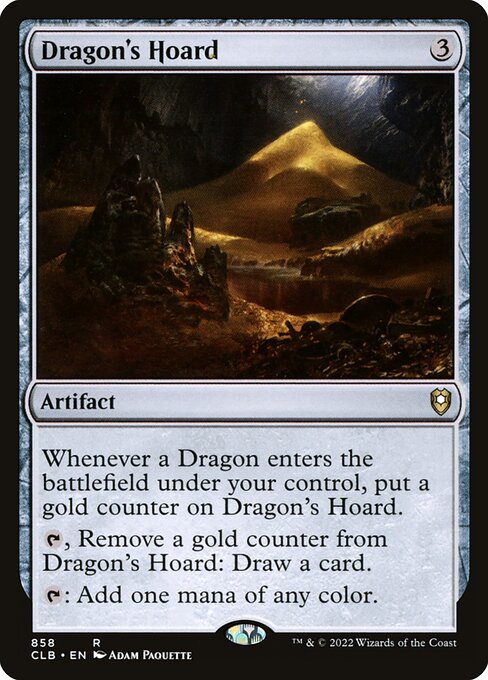 MTG Dragon's Hoard CLB 858 Commander Deck Nonfoil