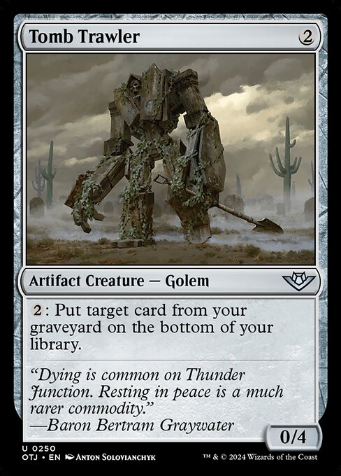 MTG Tomb Trawler OTJ 250 Regular Nonfoil