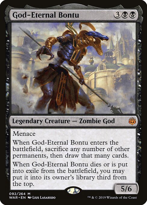 MTG God-Eternal Bontu WAR 092 Standard Foil front