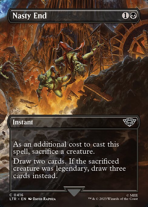 MTG Nasty End LTR 416 Borderless Foil