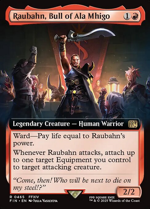 MTG Raubahn, Bull of Ala Mhigo FIN 465 Extended Art Foil