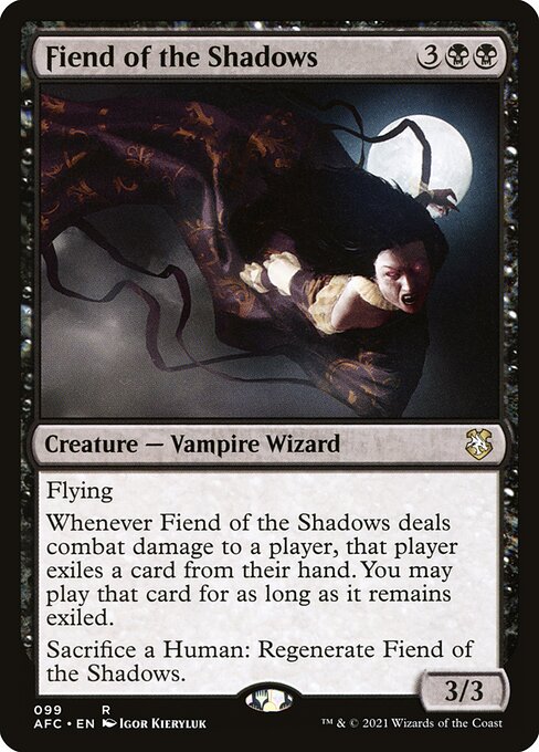 MTG Fiend of the Shadows AFC 099 Standard Nonfoil