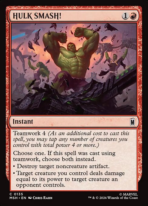 MTG HULK SMASH! MSH 135 Regular Nonfoil