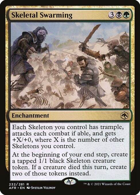 MTG Skeletal Swarming AFR 232 Regular Nonfoil