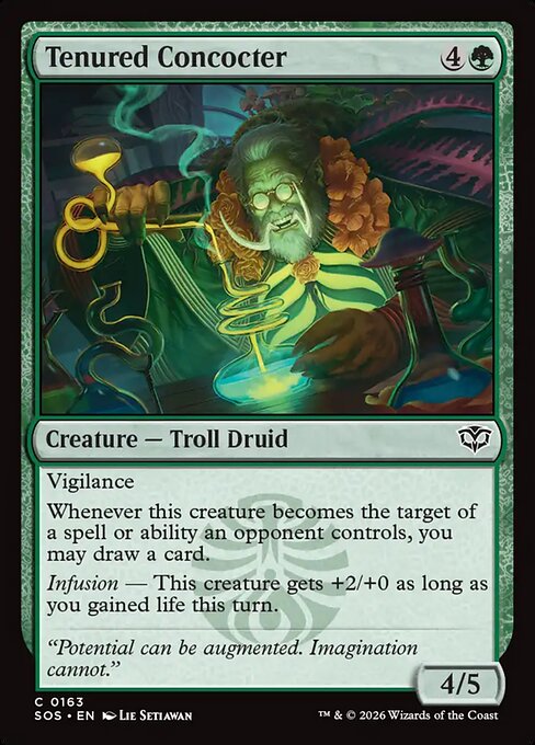 MTG Tenured Concocter SOS 163 Regular Foil