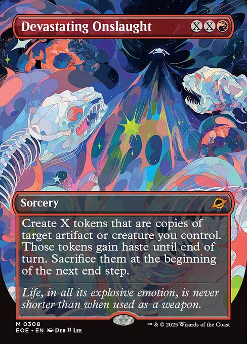 MTG Devastating Onslaught EOE 308 Borderless Surreal Space Nonfoil