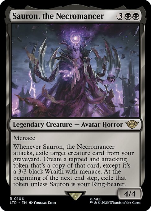 MTG Sauron, the Necromancer LTR 106 Regular Foil