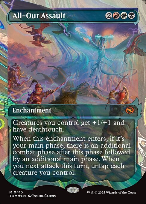 MTG All-Out Assault TDM 415 Showcase Ghostfire Halo Foil