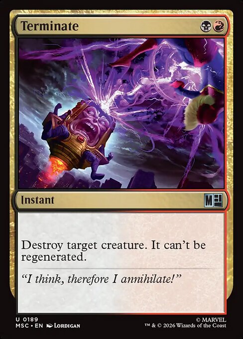 MTG Terminate MSC 189 Regular Surge Foil