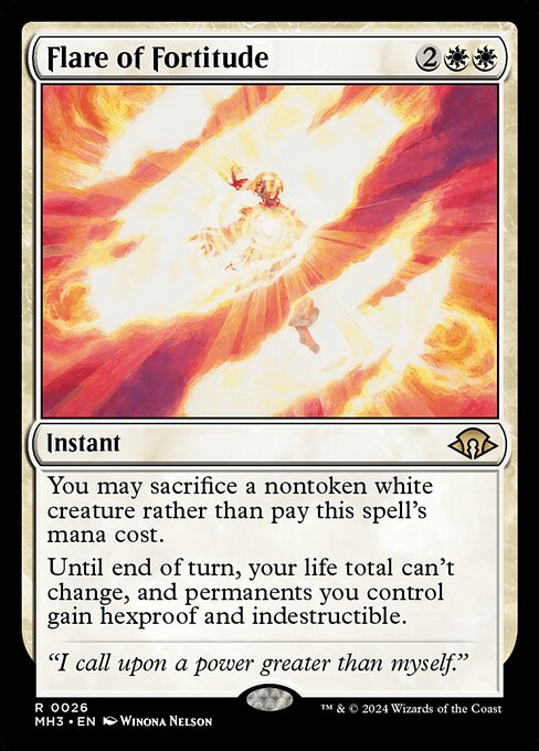 MTG Flare of Fortitude MH3 026 Regular Foil