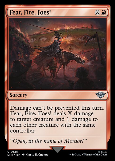 MTG Fear, Fire, Foes! LTR 125 Regular Nonfoil