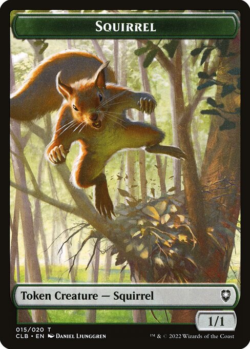 MTG Squirrel Token CLB 015 Token Foil
