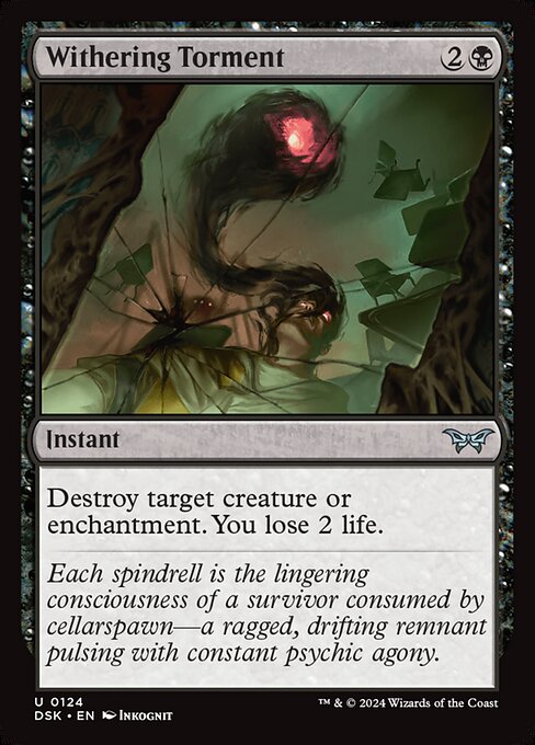 MTG Withering Torment DSK 124 Regular Foil