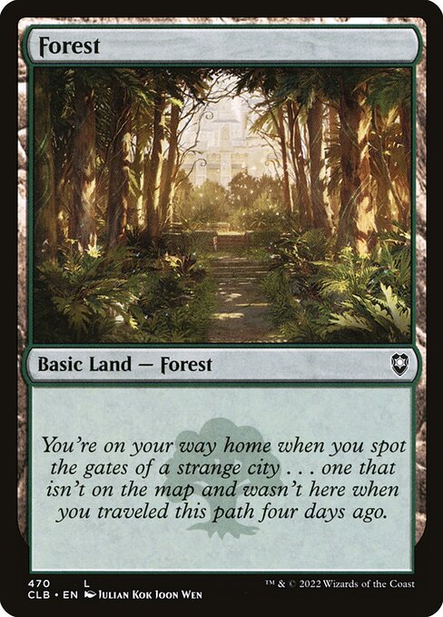 MTG Forest CLB 470 Regular Nonfoil