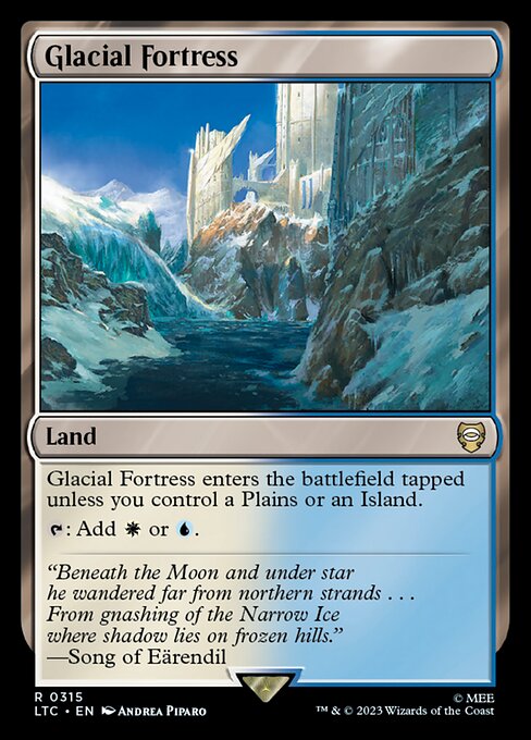 MTG Glacial Fortress LTC 315 Alternate Art Nonfoil