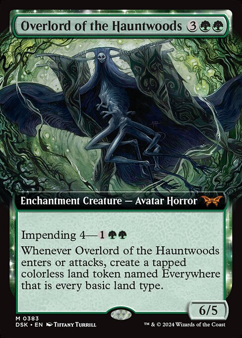 MTG Overlord of the Hauntwoods DSK 383 Extended Art Foil