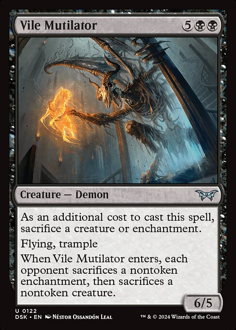 MTG Vile Mutilator DSK 122 Regular Foil